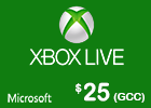 Microsoft Xbox Live -- $25 (GCC Store Works in GCC Only).